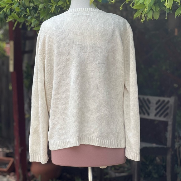 Vintage Alfred Dunner Floral Embroidered Grannycore Sweater | Size Large - Picture 3 of 5